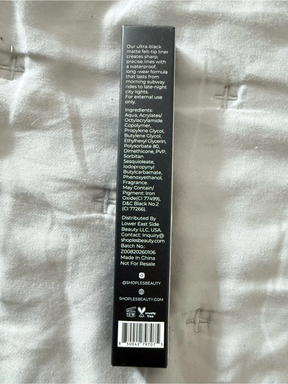 LOWER EAST SIDE Black Felt Tip Liquid Eyeliner